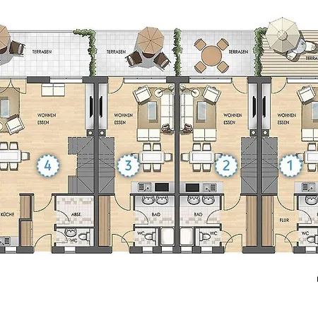 Lejlighed Haus Muschelsucher, Duenenstrasse 44, App 2 *